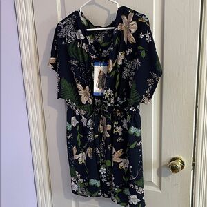 New Mario Serrani Floral Swim Coverup